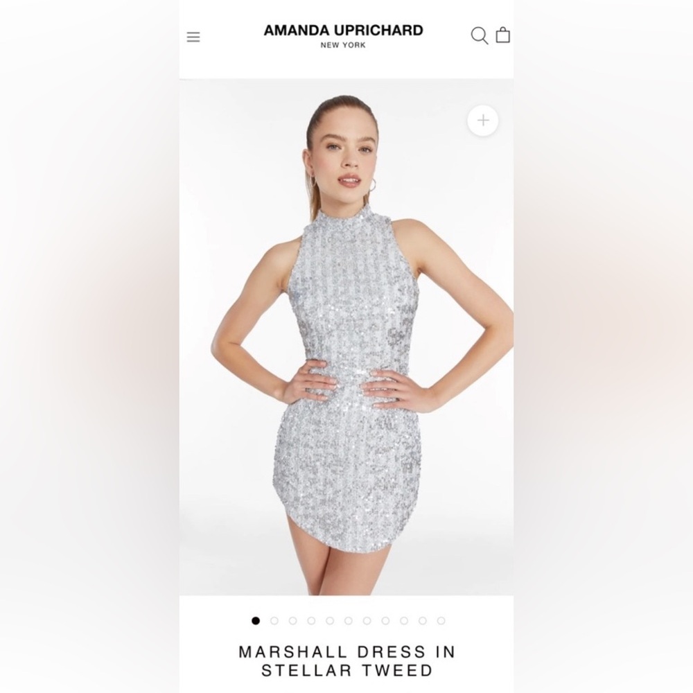 Amanda Uprichard mini tweed sparkly dress